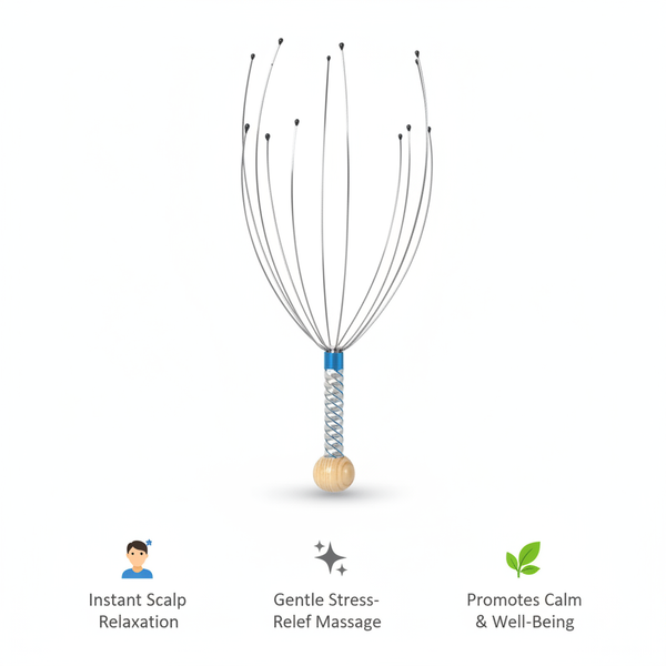 Octopus Scalp Head Massager con Beneficios